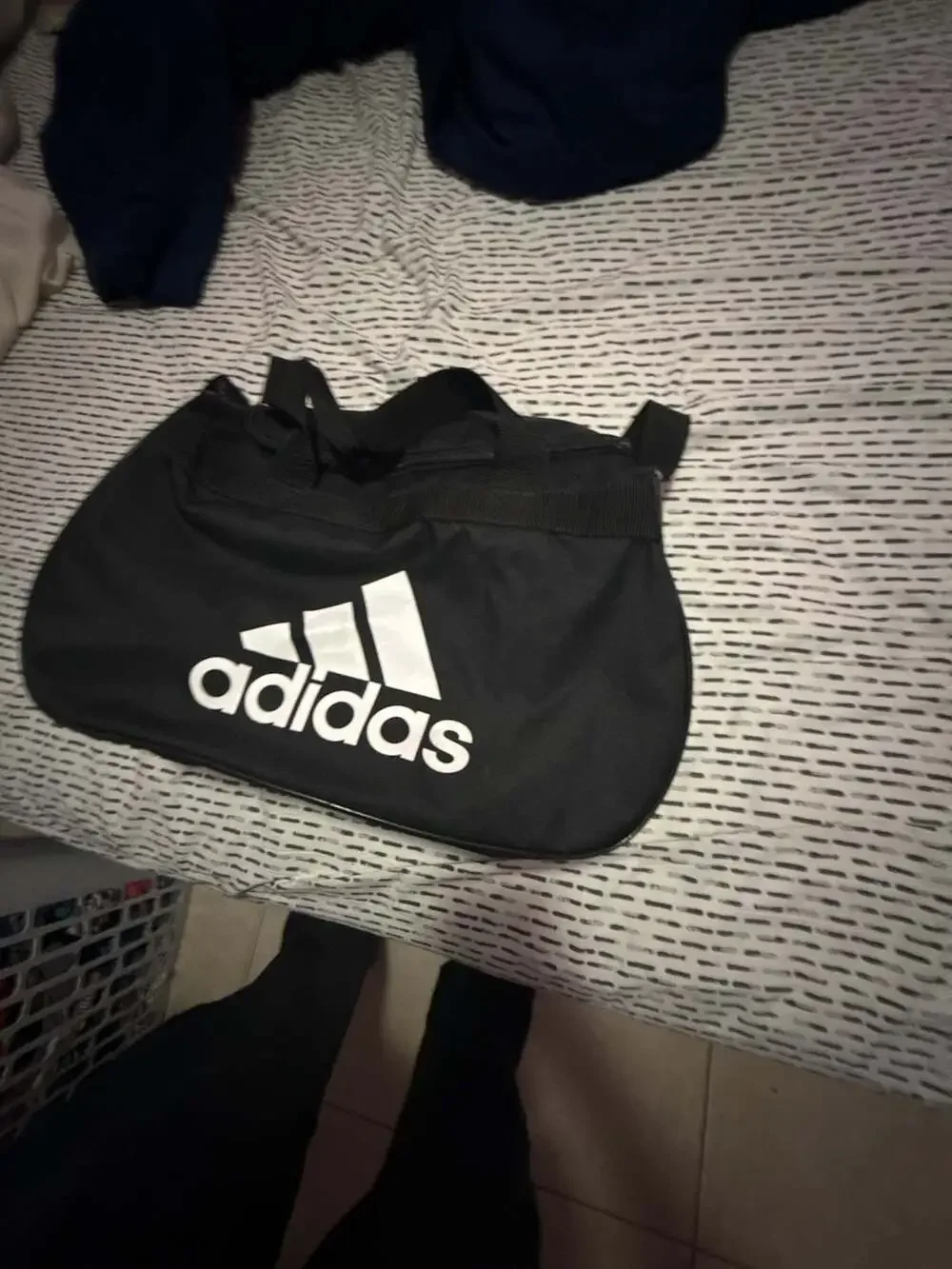 Adidas Diablo Small Black Duffel Gym Bag